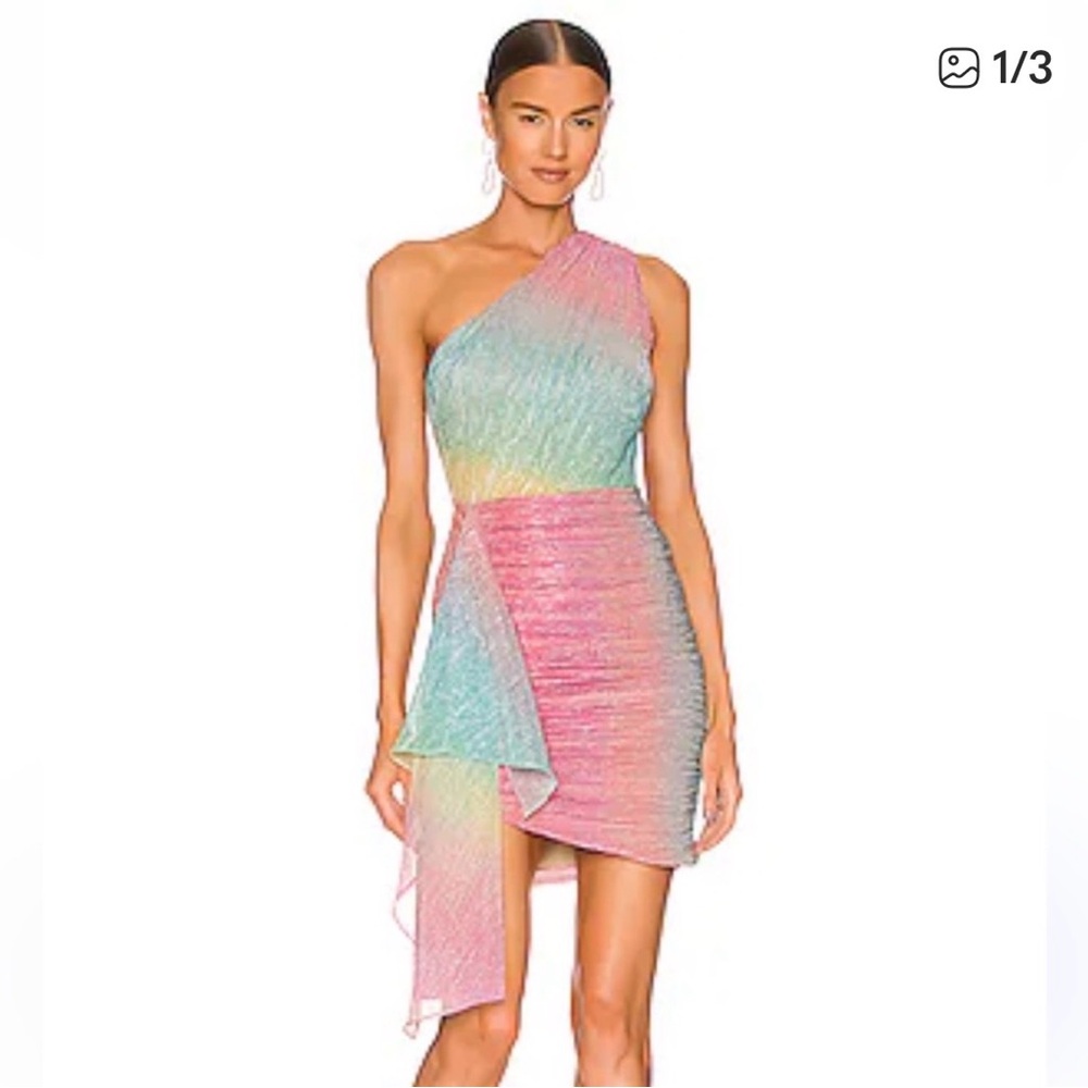 PatBO Vibrant One-Shoulder Dress